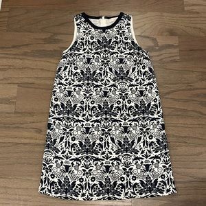 LOFT Petite Navy and White Floral Dress - Size XSP